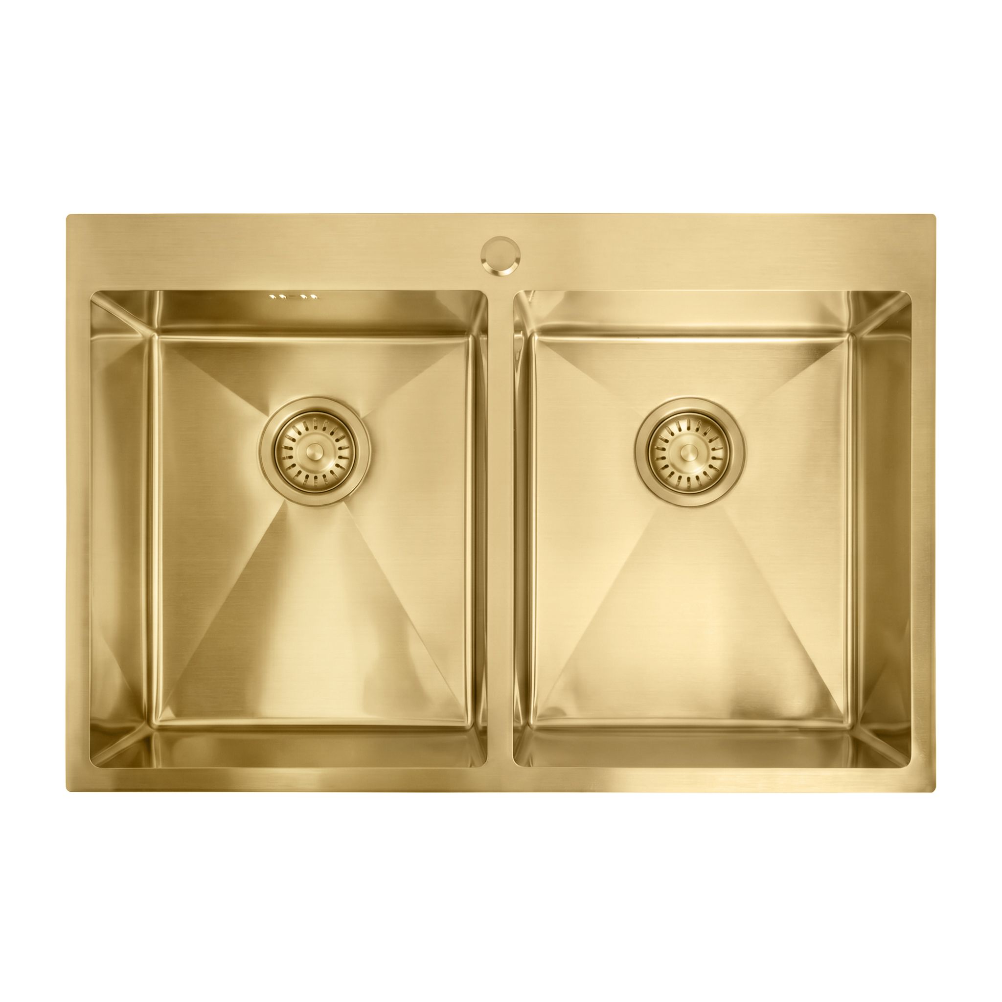 Rea Chiuvetă Inox Joel Brush Gold fără robinet de bucătărie
