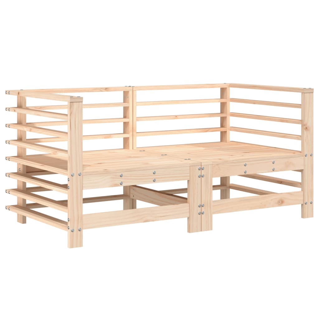 Set Divano Modulare Da Giardino In Bambù Tidyard 6/7/8 Pezzi - Angolare Con Tavolino E Cuscini Bianco Crema, Salotto Esterno