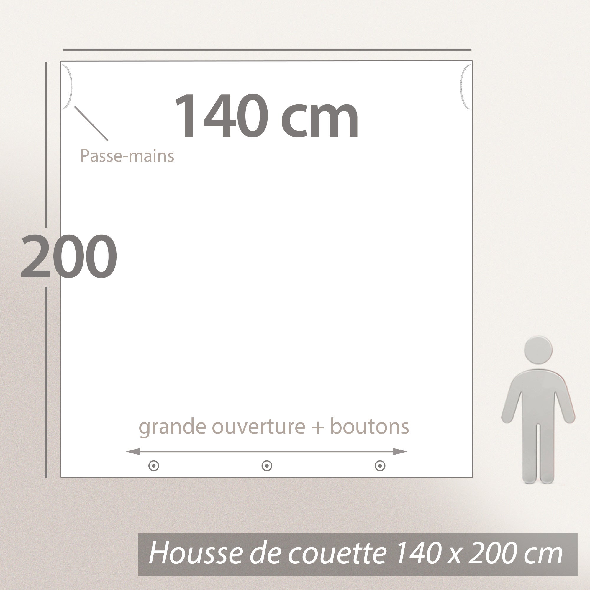 Parure de lit 140x200 cm coton bci adouci PRUNELLIA rose 2 pièces - 5