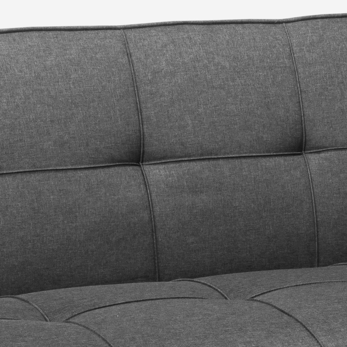 Divano letto in tessuto con porta USB e gambe in metallo design Astralis - Grigio - 6