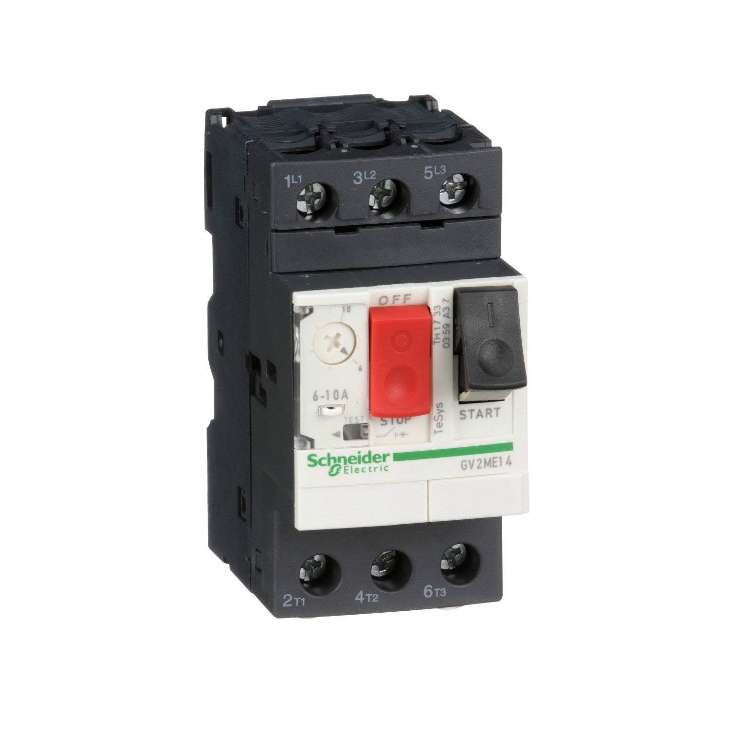 Schneider Electric - Disjoncteur 10A 3P courbe magnétoth. 400V GV2ME14 - GV2ME14 - 3