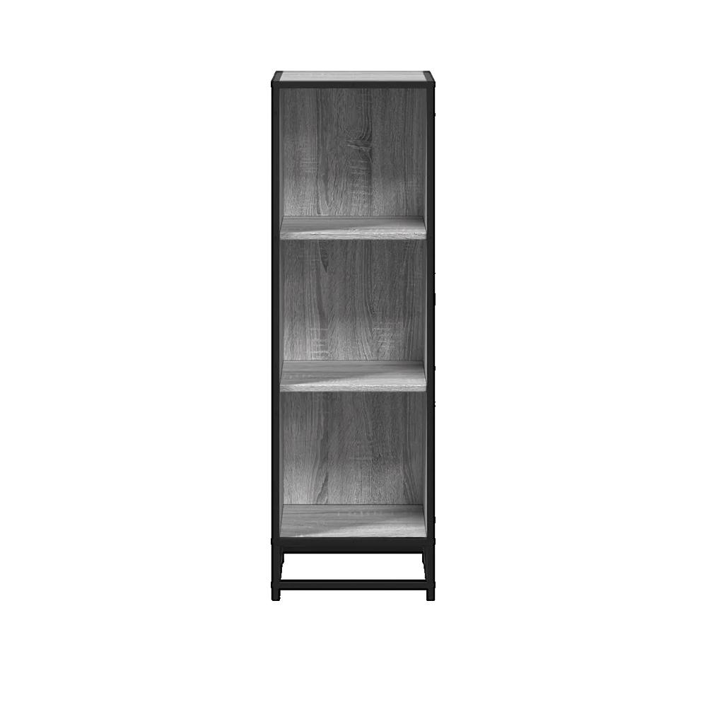 Biblioteczka vidaxl Sonoma szara drewno inżynieryjne i metal nowoczesny design