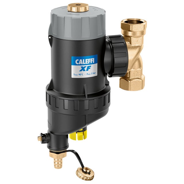 Pot de décantation magnétique avec filtre autonettoyant semi-automatique CALEFFI XF 577 - 1 1/4