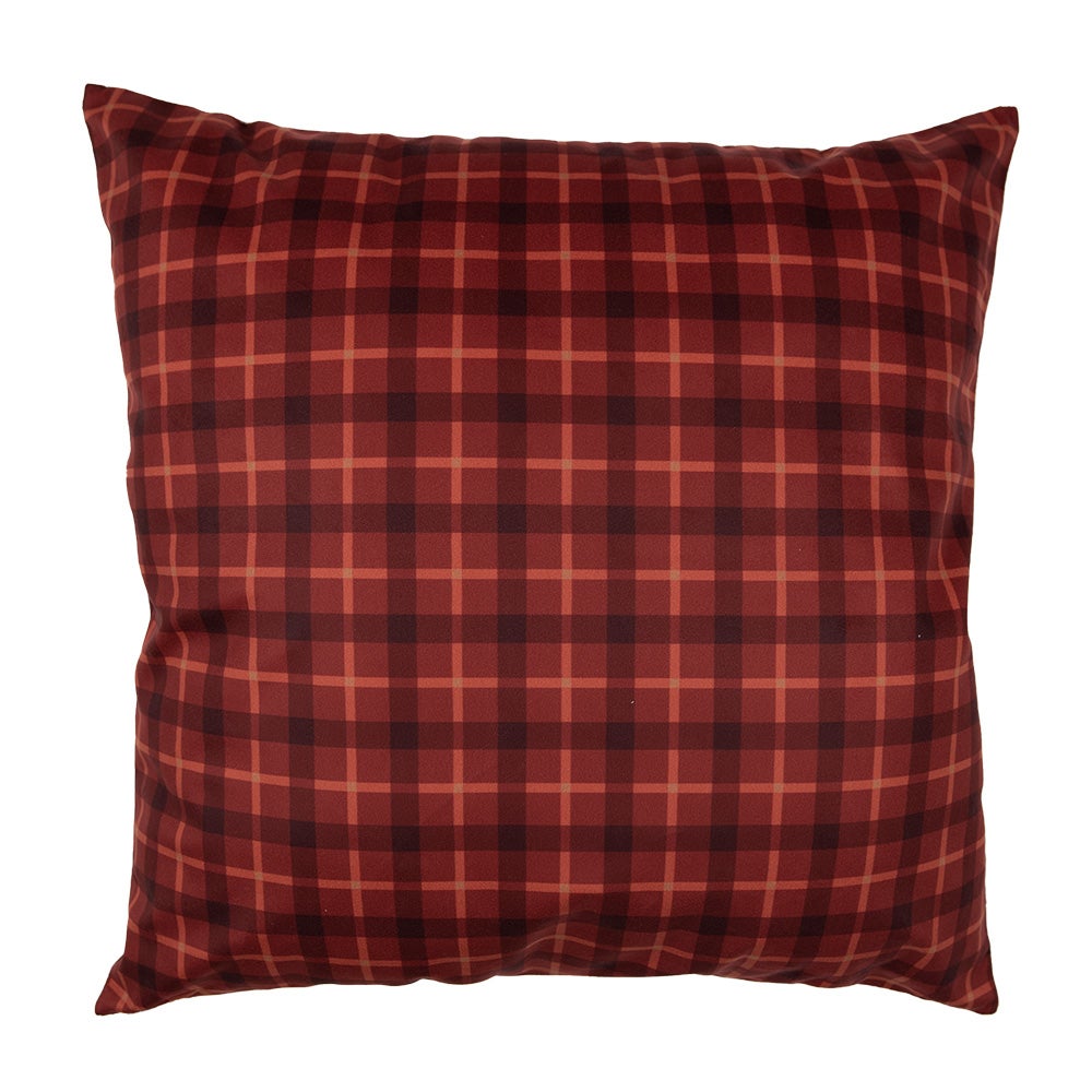 Clayre & Eef Housse de coussin 45x45 cm Rouge Marron Cerf - 2