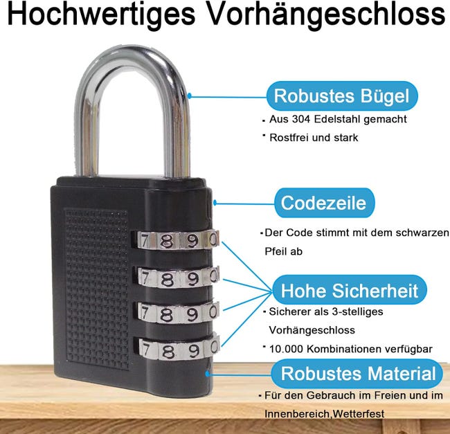 Cadenas à combinaison Cadenas à code 5 lettres Serrures de porte Valise Bagages Vélo – acheter aux petits prix dans la boutique en ligne Cadenas à combinaison Cadenas à code 5 lettres Serrures de porte Valise Bagages Vélo – acheter aux petits prix dans la boutique en ligne