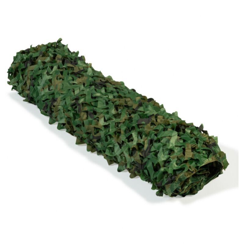 4x3 M Voile d'ombrage rectangulaire Design Camouflage Shade Plaid vert, filet de camouflage de protection solaire d'ombrage extérieur - 3