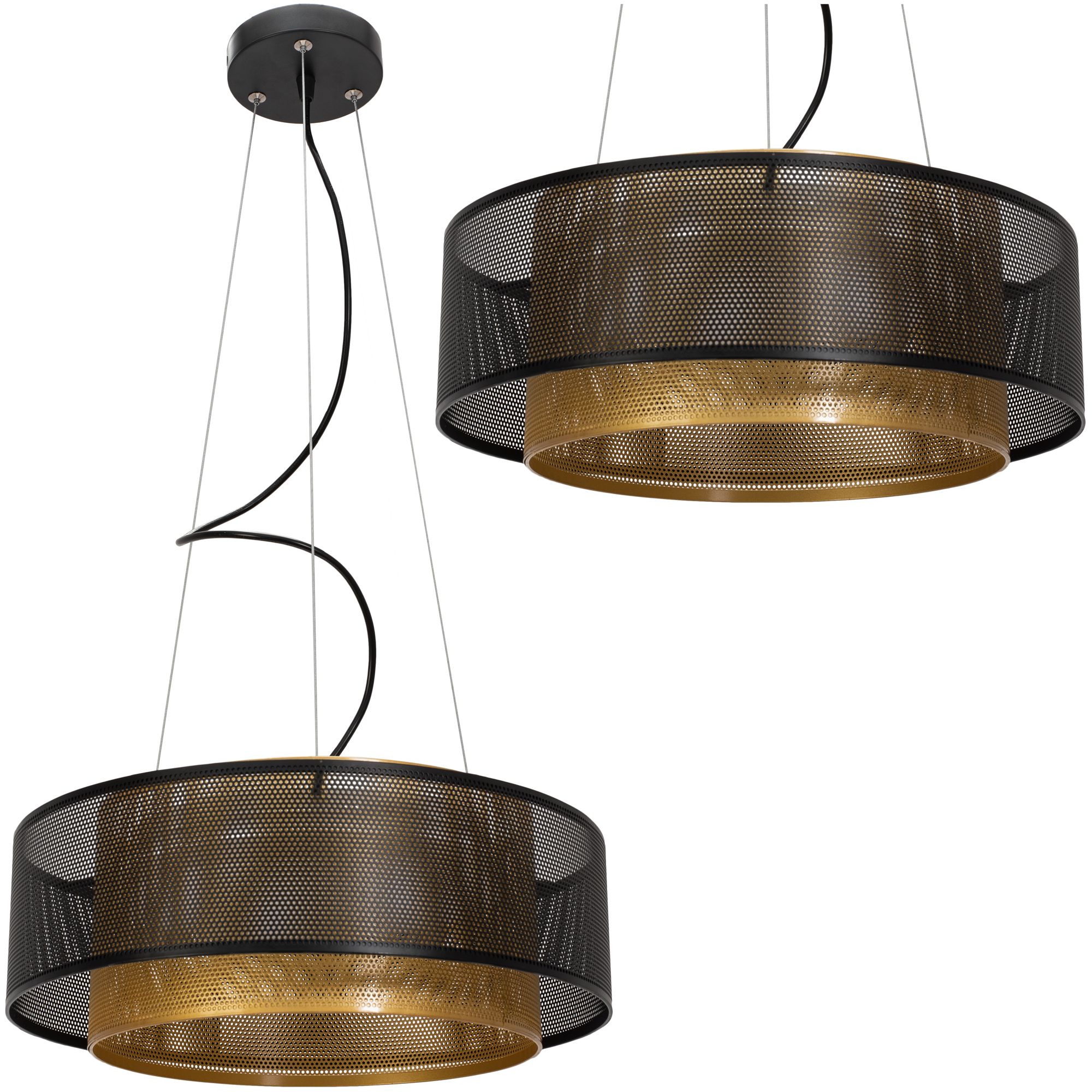 Lampa Sufitowa Wisząca Toolight App1000-Cp Czarny