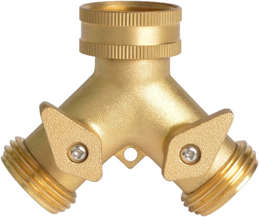 Złącze węża ogrodowego 2-wyjściowe, rozdzielacz z selektorem, do nawadniania ogrodu, szklarni i trawnika