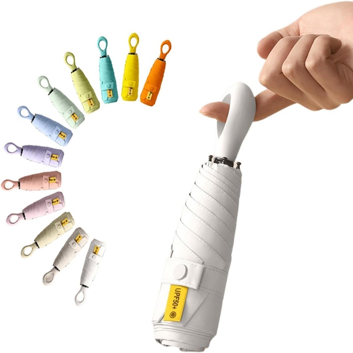 Ombrello pieghevole marrone da borsa piccolo con apertura automatica antivento con sacchetto impermeabile uomo ombrelli JLBREAKER | MaluShoes