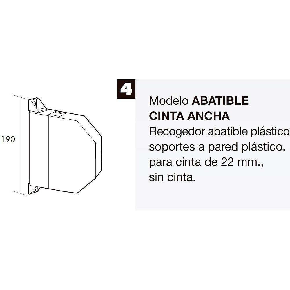 Enrouleur sangle volet rabattable blanc sangle 22 mm. - 2