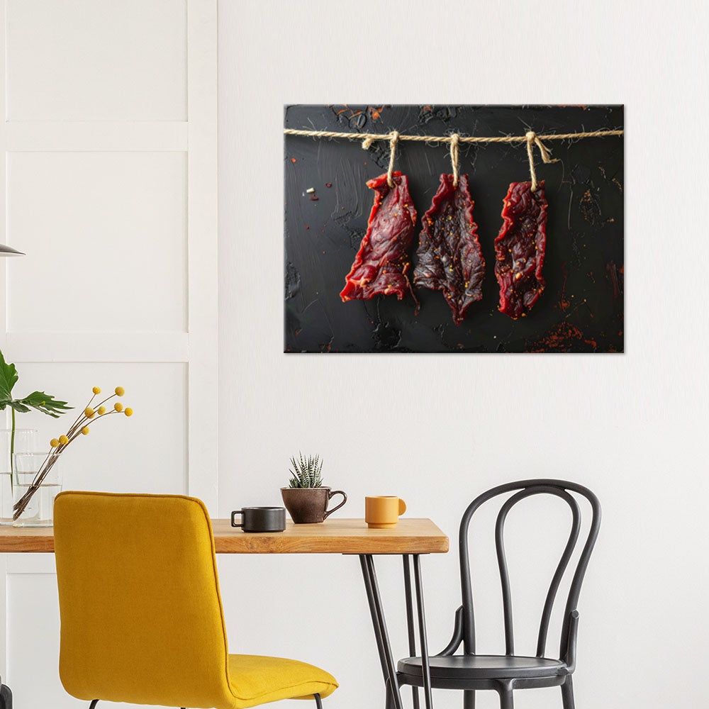 Obraz do kuchni restauracji baru jadalni, Suszone mięso 120x80 - 2