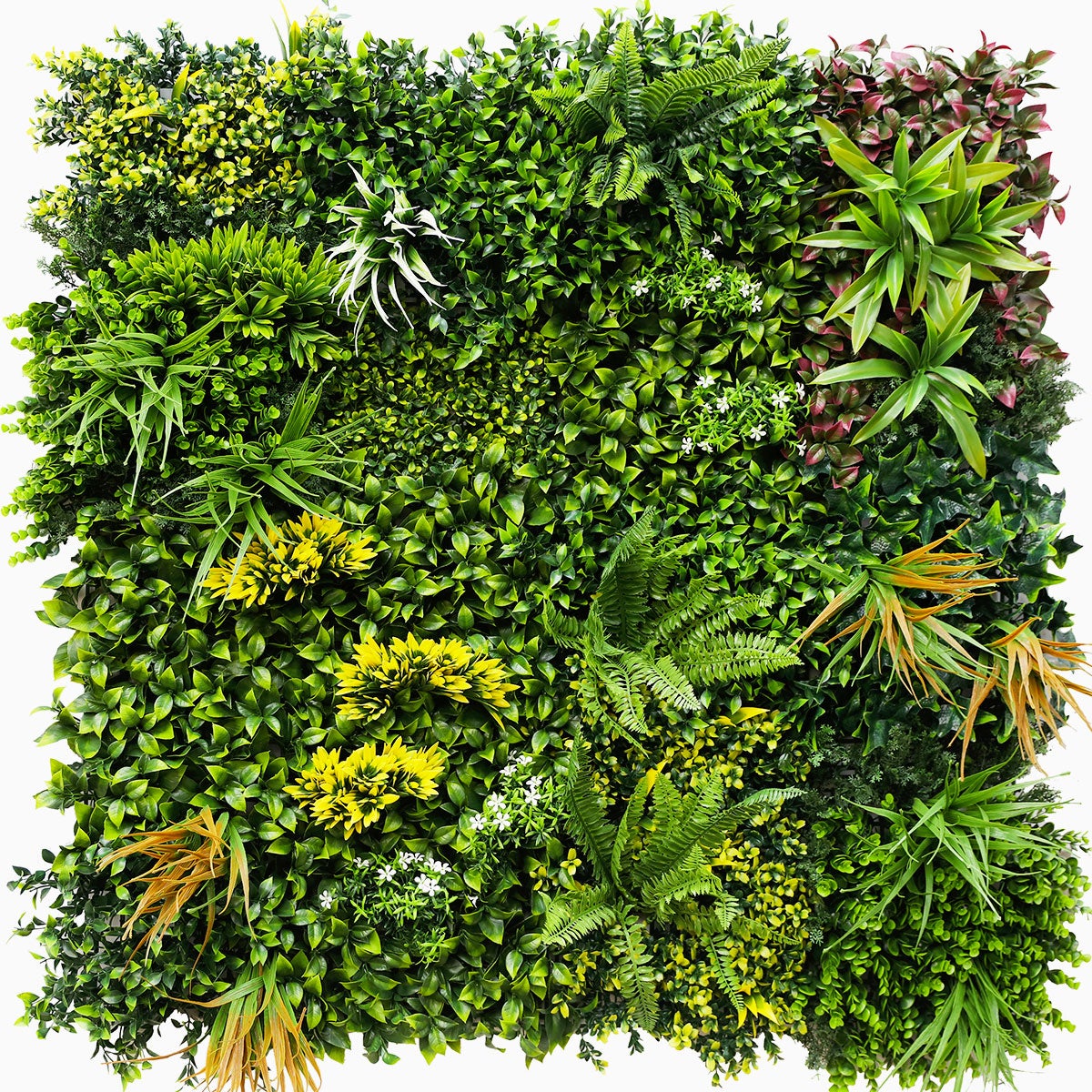 Mur végétal artificiel Jungle 1 × 1 m – un décor végétal pour balcon et clôture - 12