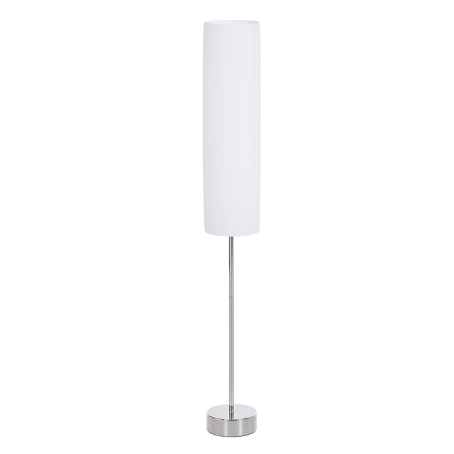 Nowoczesna lampa podłogowa z 2 oprawkami E27, stal nierdzewna, 120 cm, biała