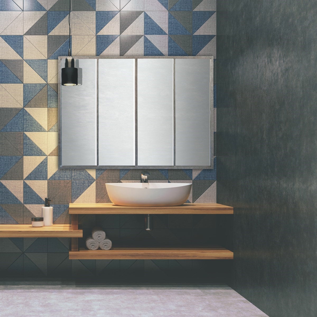 Miroir Atelier Verrière 90x120 Zinc - Frank - 3