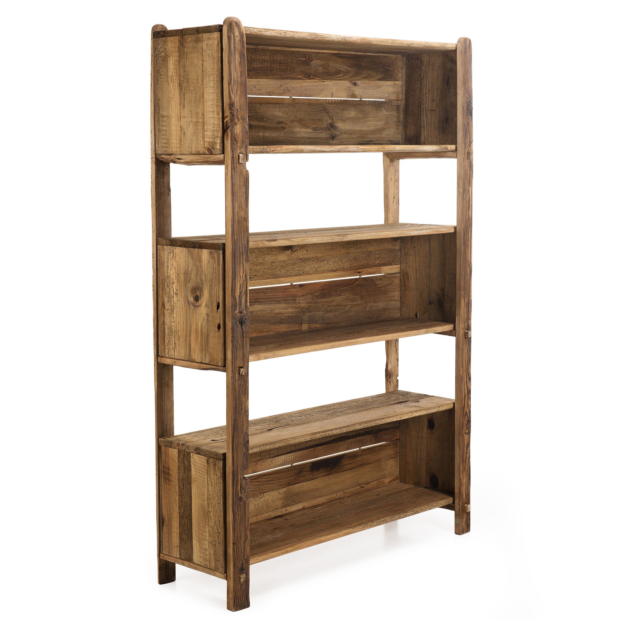 Etagère 5 niveaux 106x36x162 cm en pin recyclé - GLAYNE - 2