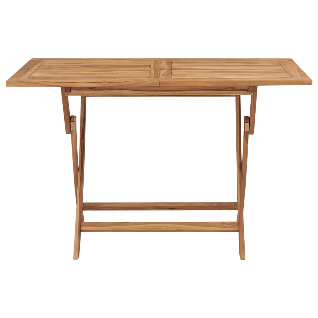 Table à manger de jardin rectangulaire en bois Marron 5 places - 2