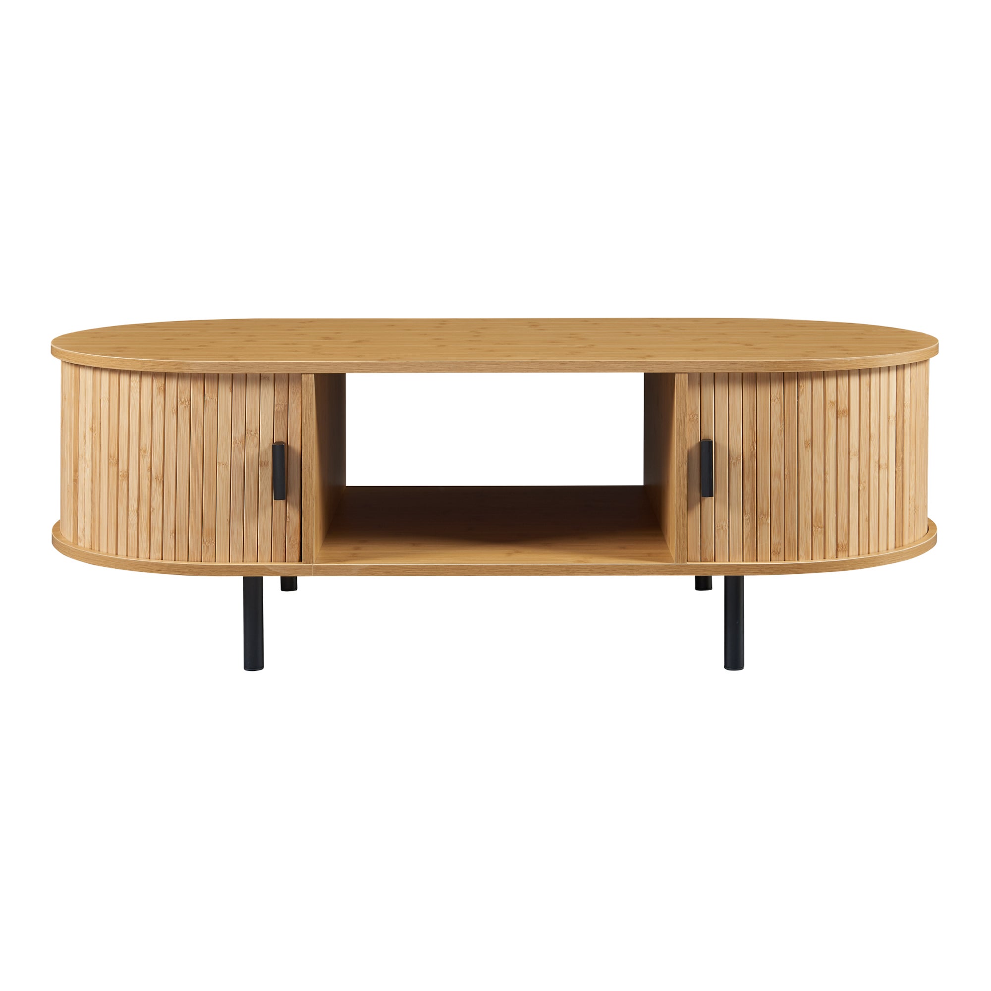 Table basse Tvedestrand 120 x 55 x 40 cm naturel noir [en.casa] - 5