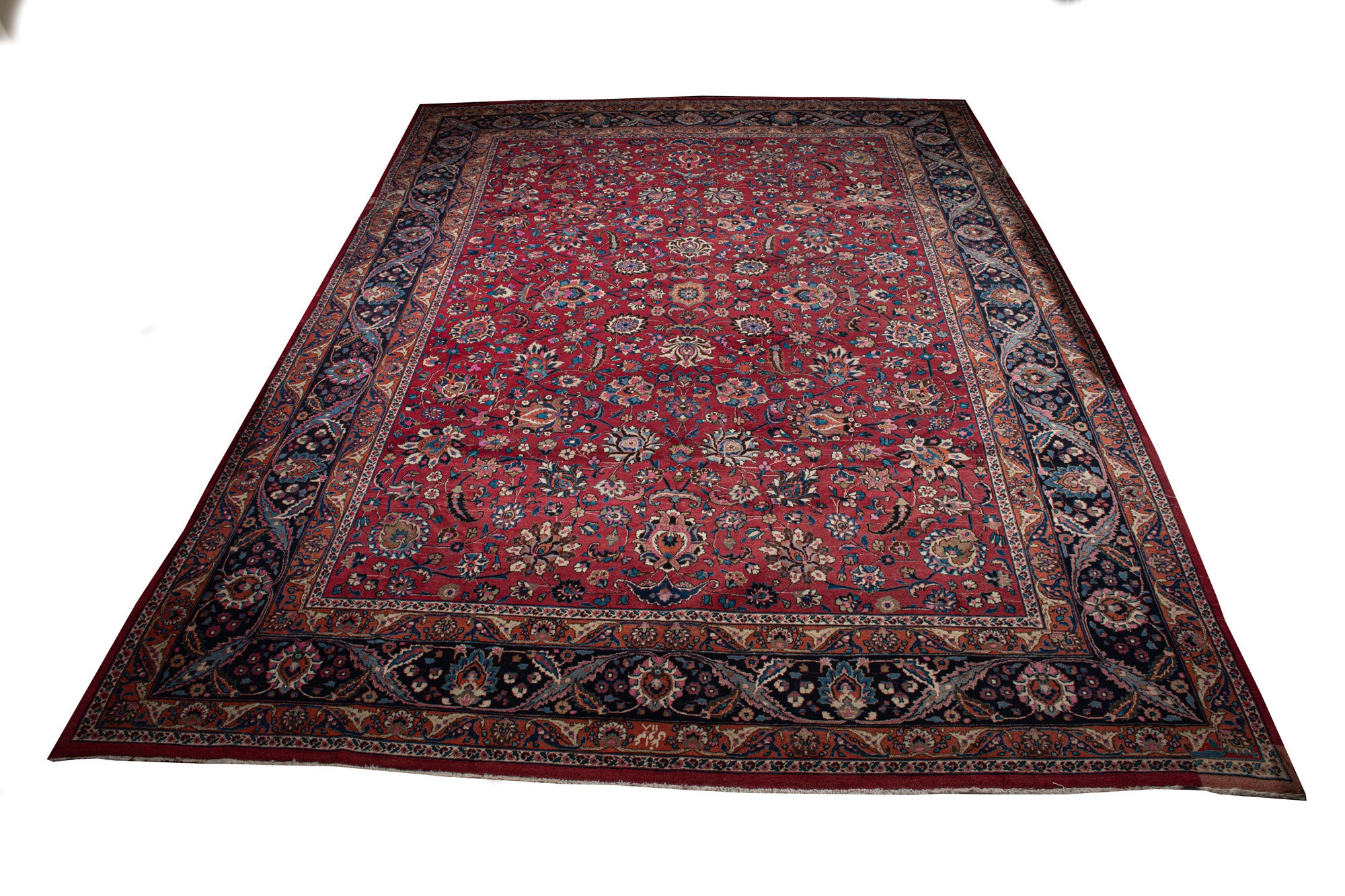 Alfombra oriental hecha a mano original, tamaño: 480x370 cm con certificado de autenticidad