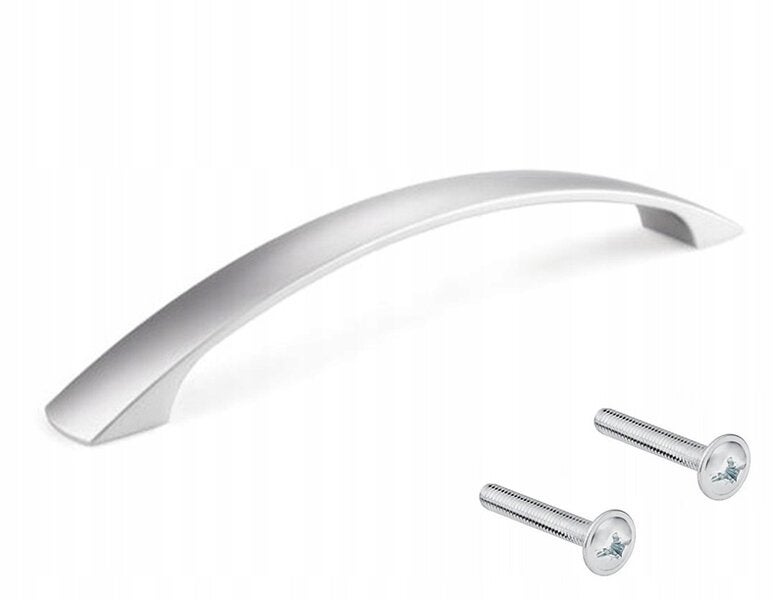 Mânere pentru mobilă Um-162, aluminiu, 128 mm, crom mat, cu șuruburi
