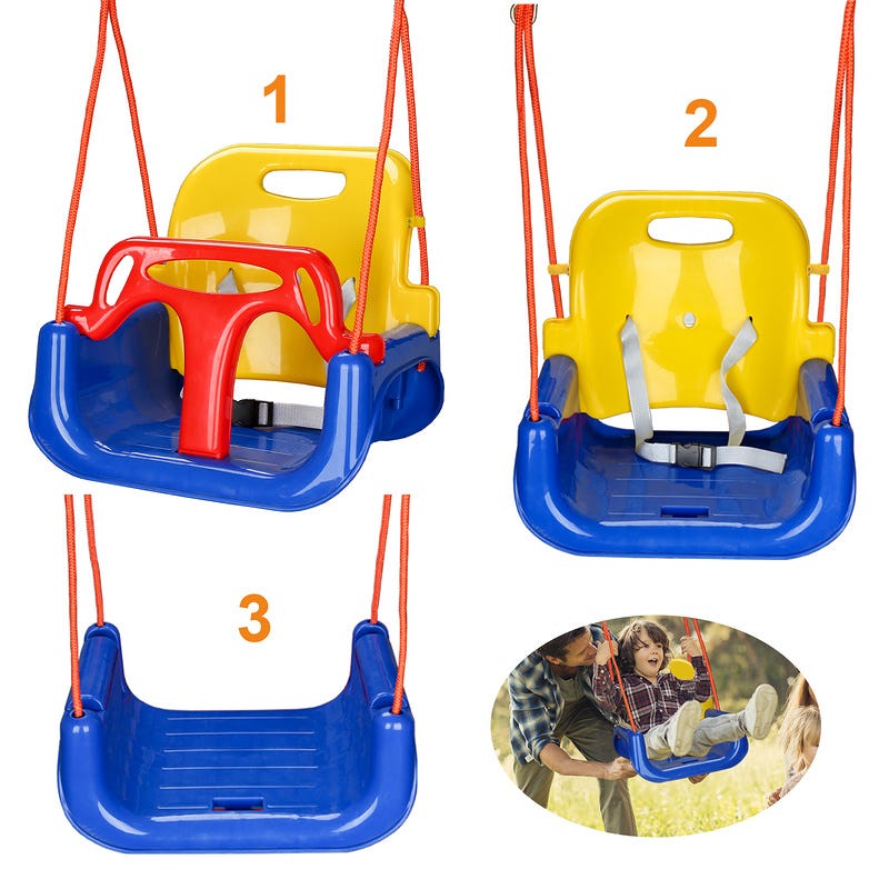 Columpio para bebés 3 en 1 Columpio para niños Banco columpio Columpio ...