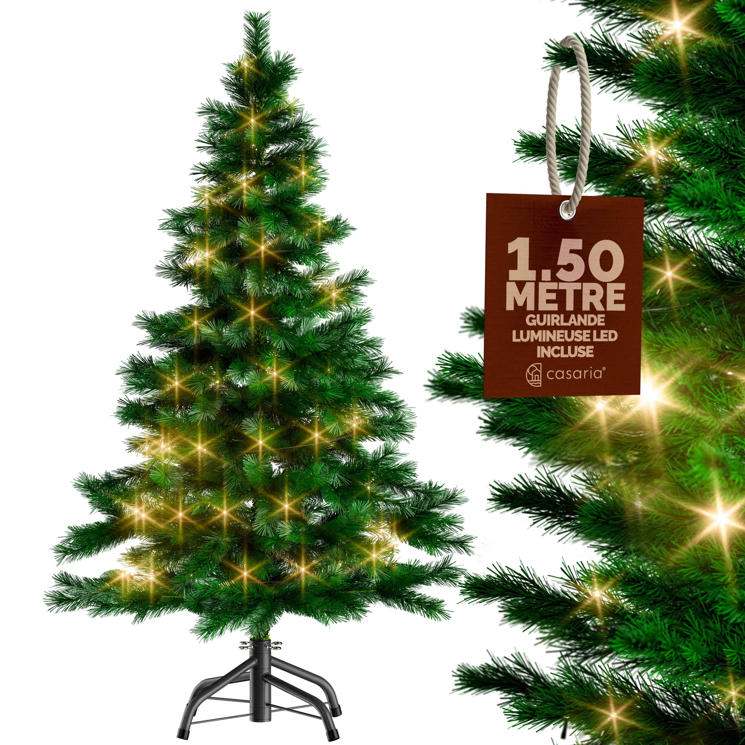 CASARIA Sapin de Noël artificiel 150 cm - 2