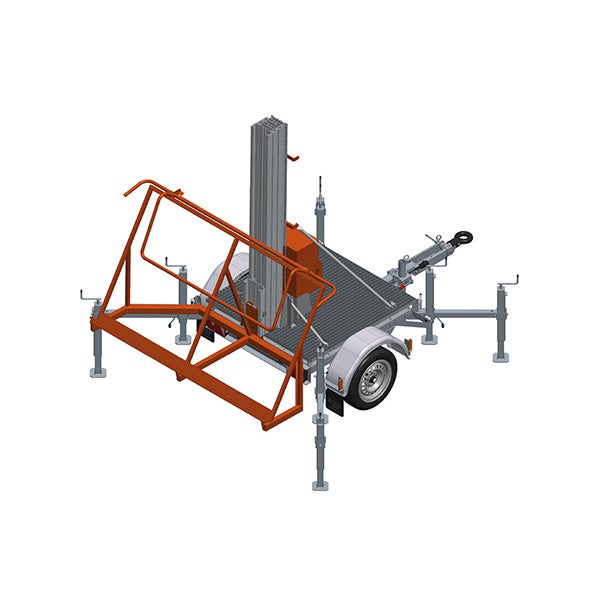 Treuil électrique De Construction 160 Kg - Hauteur De Levage 28 M, 230V, Câble Acier, Pour Chantier, Couvreurs, Etc.