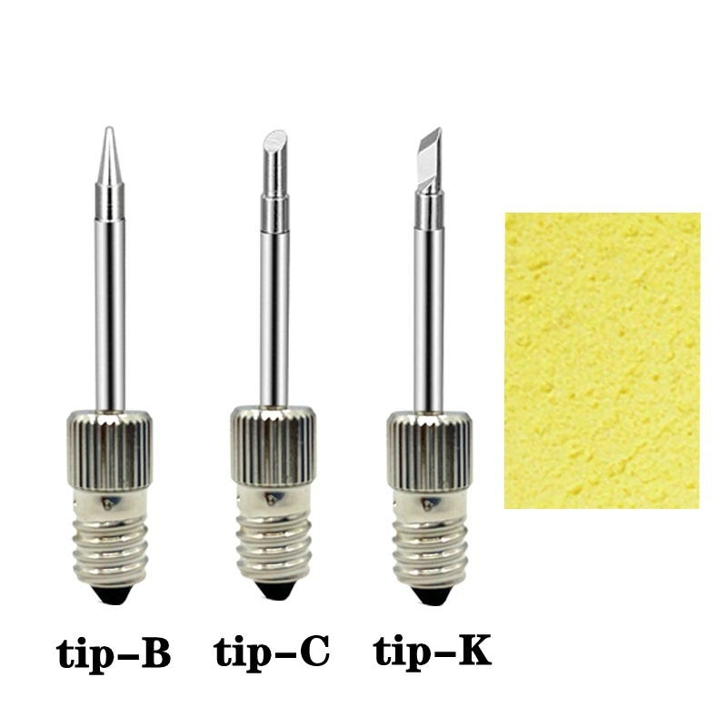 Perfk Lot De 3 Embouts E10 Pour Fer à Souder USB Sans Fil - Pointes De Rechange Professionnelles