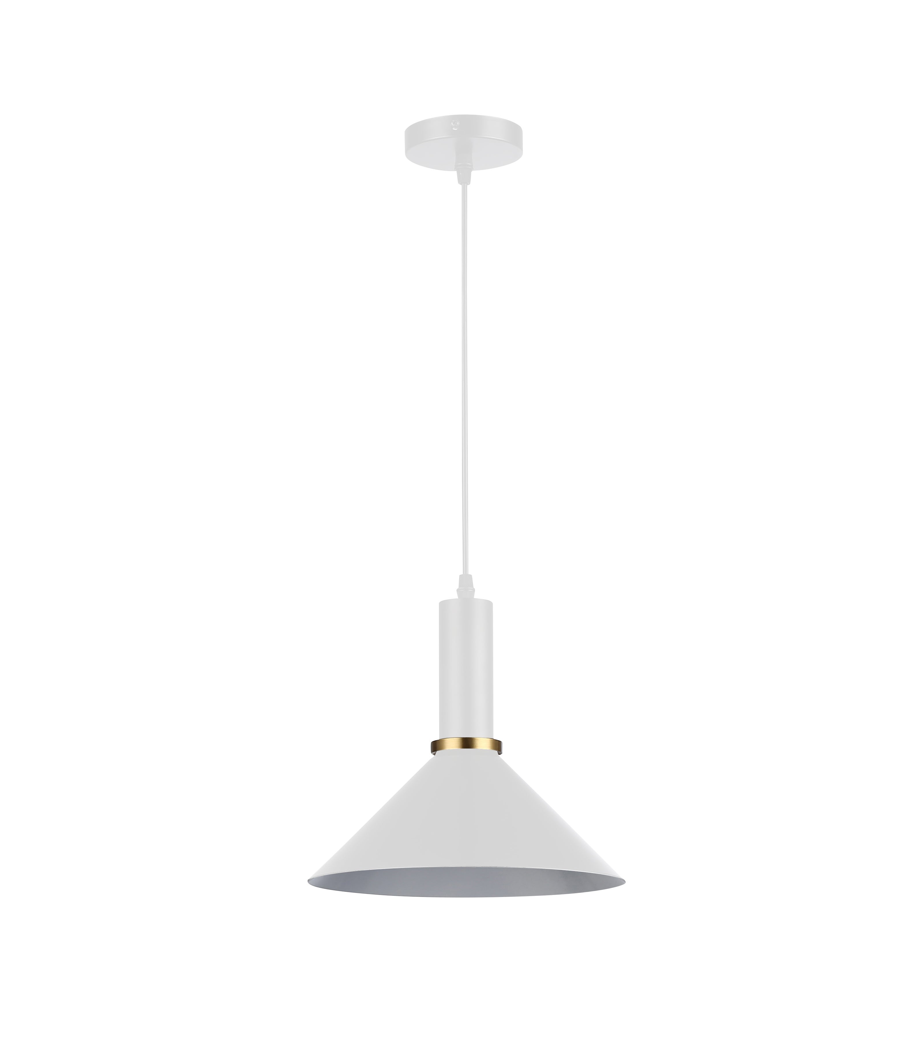 Lampa wisząca Olena E27 125 cm IP20 biała miedziana MasterLED