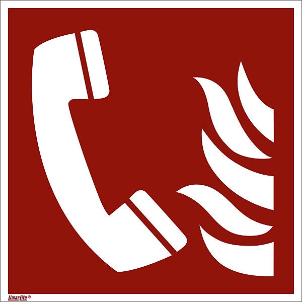 Cartello Allarme Antincendio Vsafety 13011 – Rettangolare 15x15 Cm, Plastica Rigida 1mm, Logo ISO, Conformità EN ISO 7010 - 5
