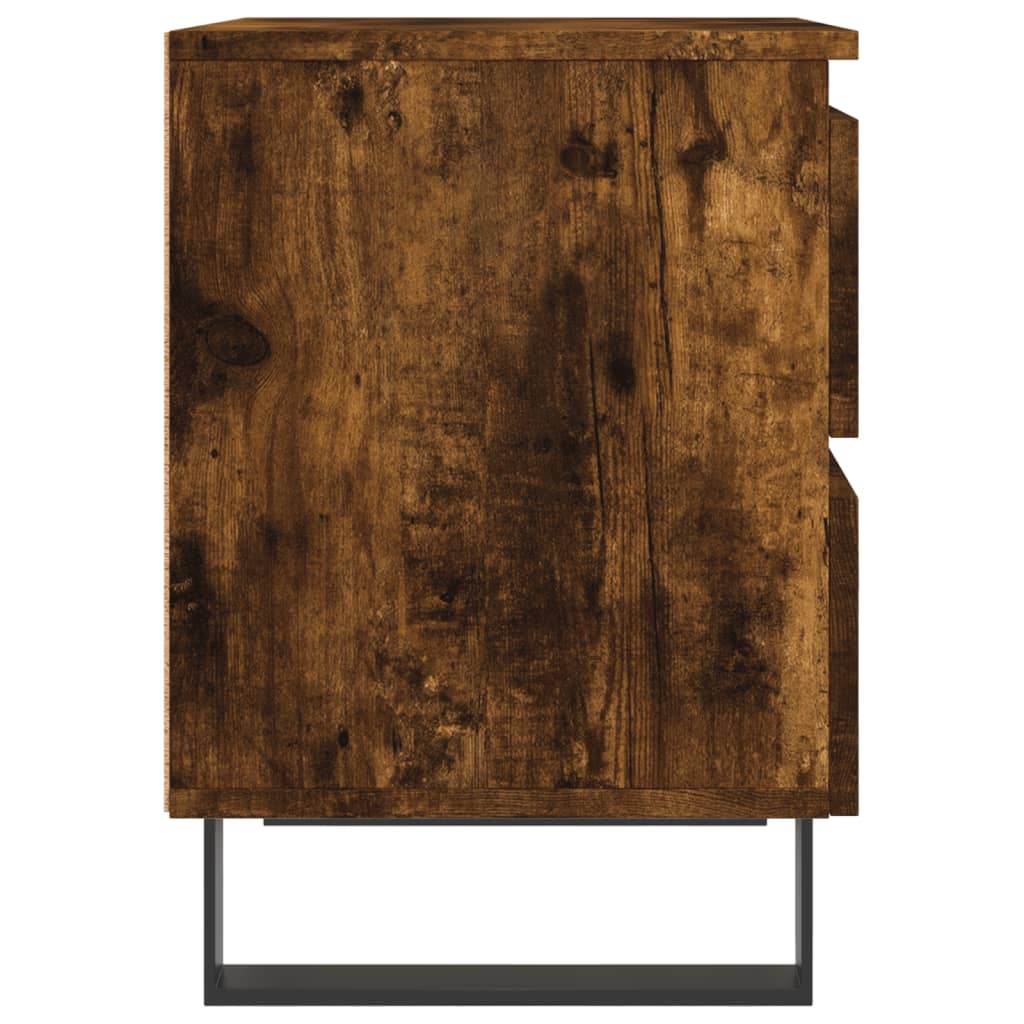 Table de chevet chêne fumé 40x35x50 cm bois d’ingénierie vidaXL - 7