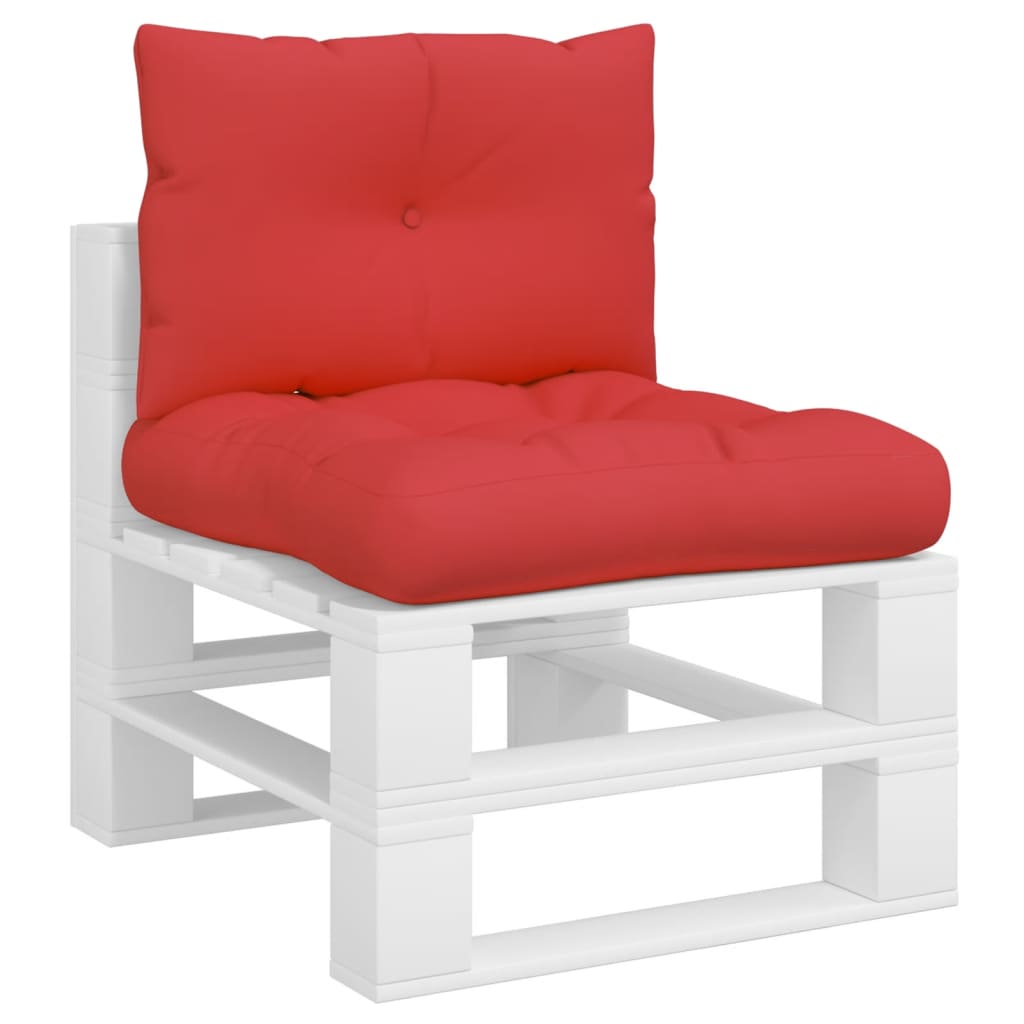 Maison Exclusive - Cojines para palets 2 unidades tela rojo - 3