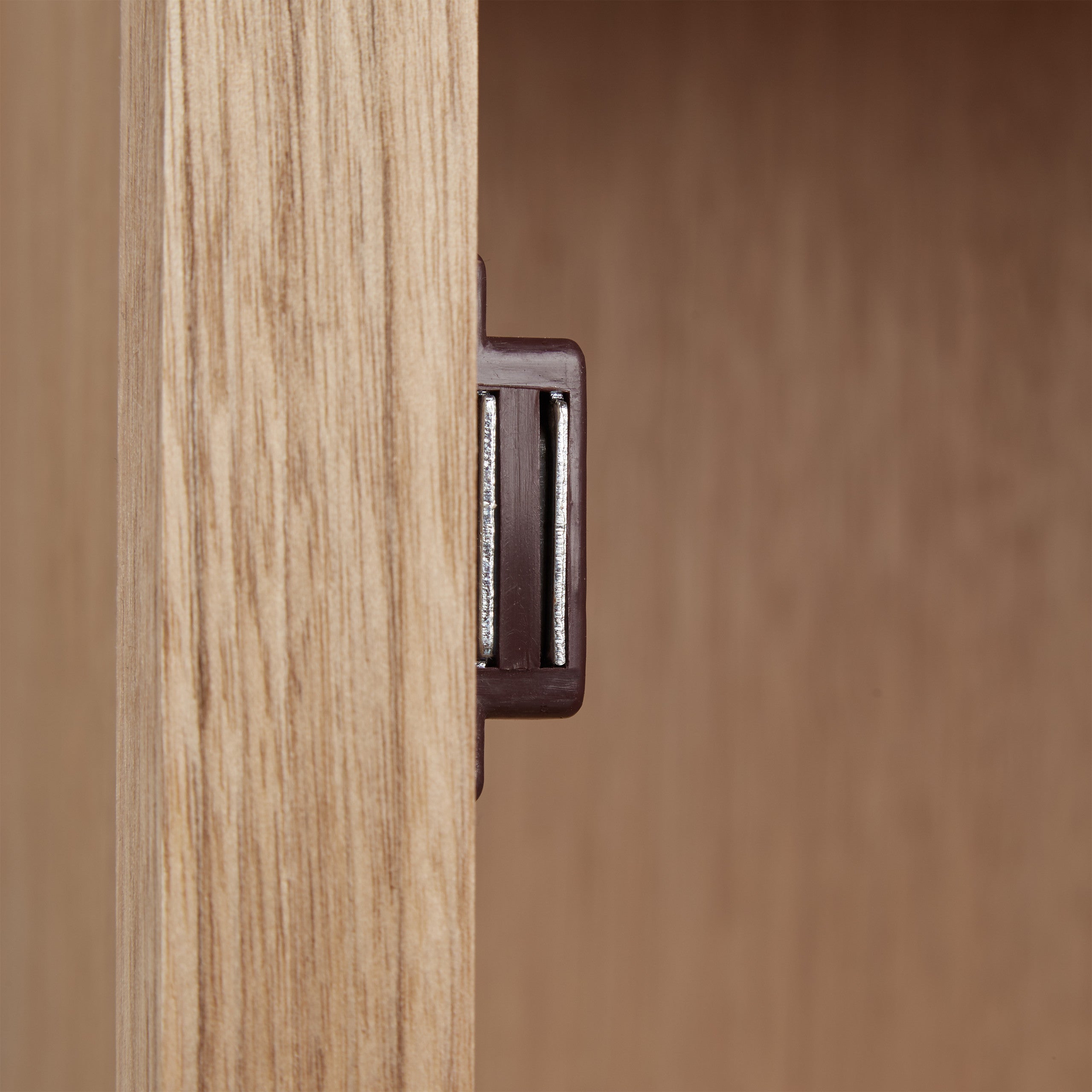 Meuble de salle de bain étroit noyer étagère rangement armoire porte tiroir HxlxP: 82 x 40 x 29 cm, nature, Relaxdays - 8