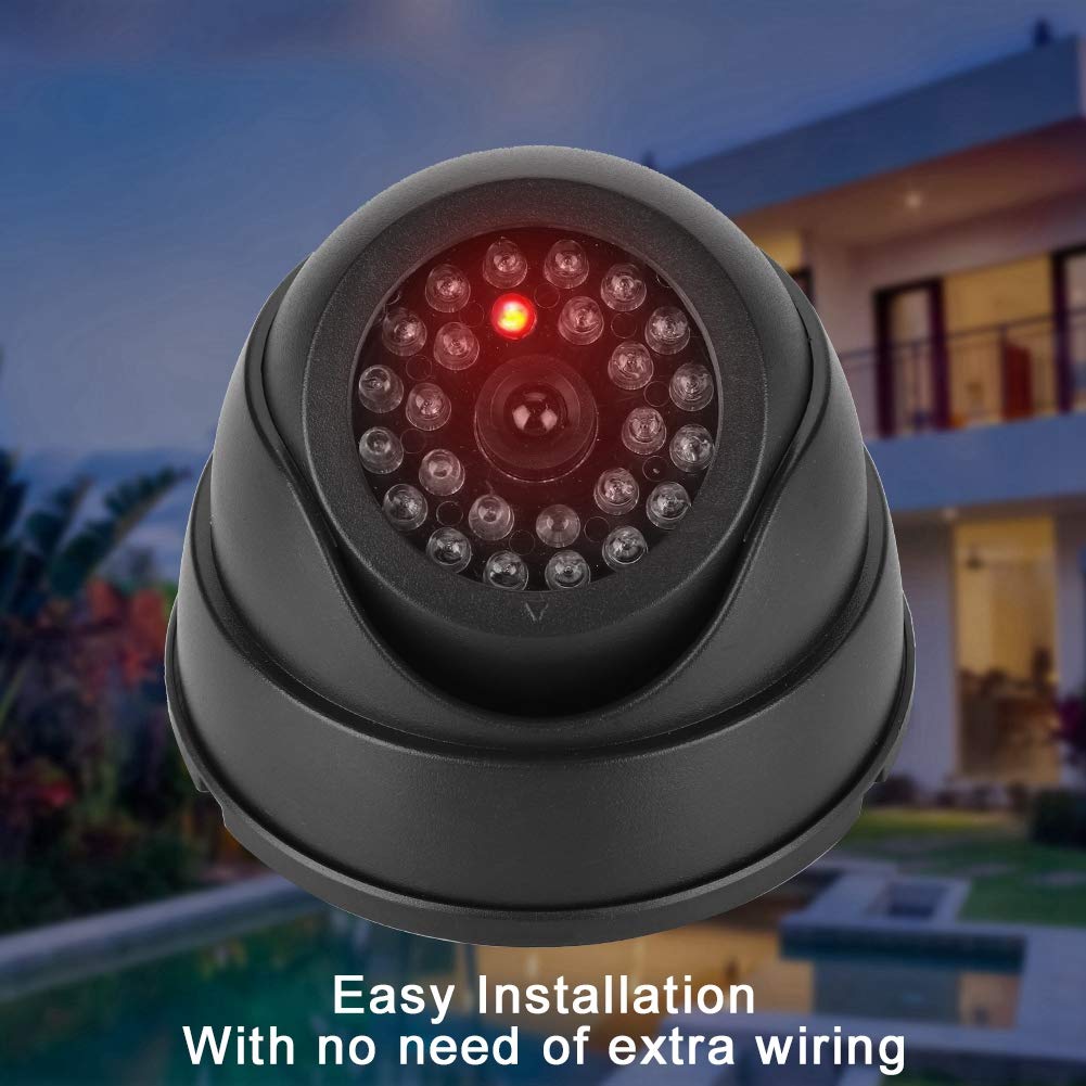 Caméra Factice Dôme Avec LED - Sécurité Extérieur/intérieur (fausse CCTV)