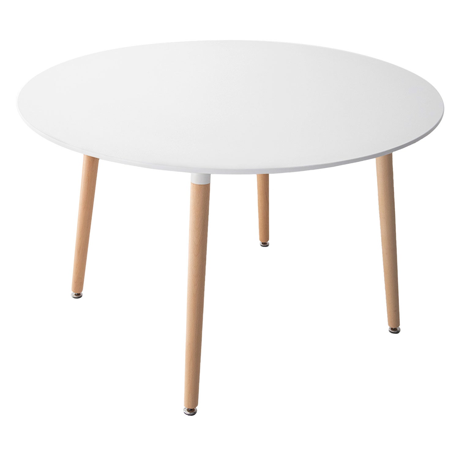 Ensemble table ronde 120cm MARTHA et 4 chaises NORA blanc - 4