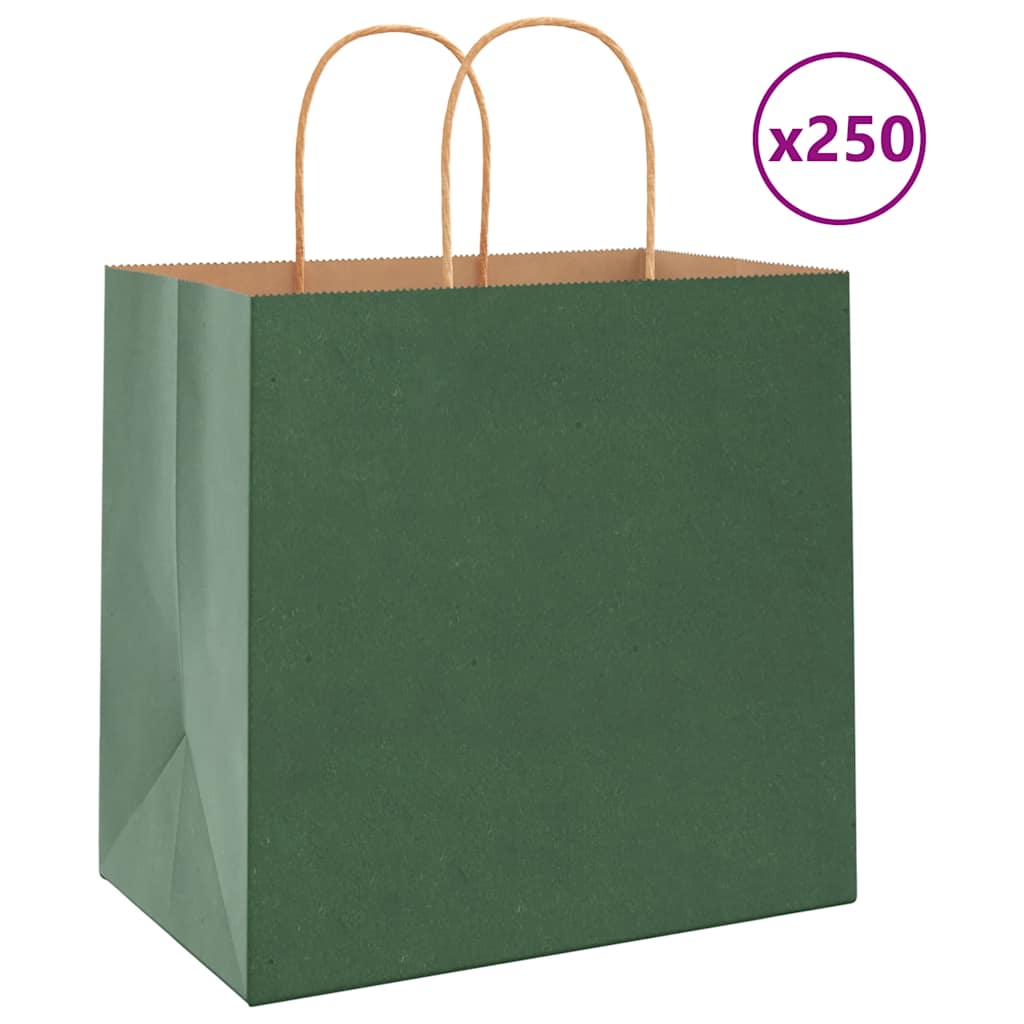 sacs-en-papier-kraft-250-pcs-sacs-kraft-avec-poign-es-vert-26x17x25-cm