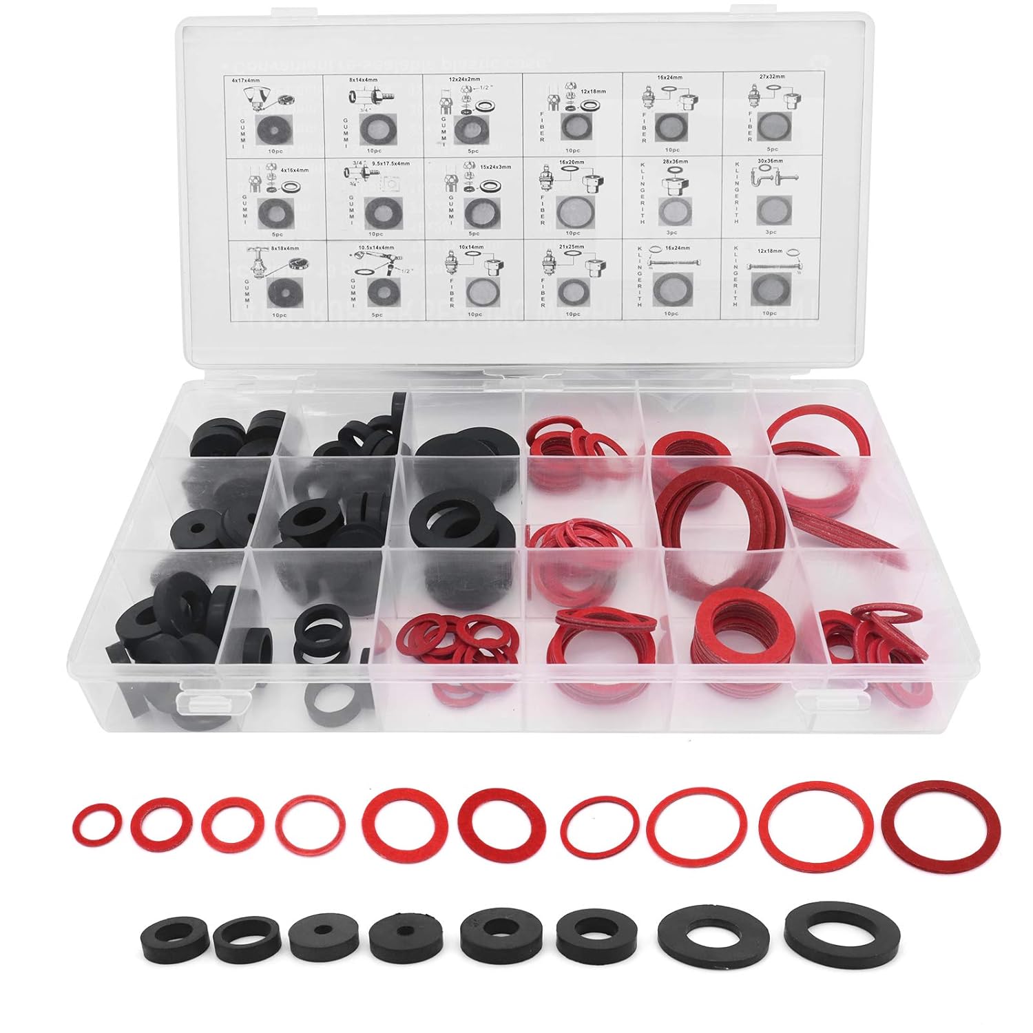 Kit De 595 Joints Toriques Climatisation - 36 Tailles, Caoutchouc, Pour Réparation Automobile Et Systèmes De Climatisation - 7
