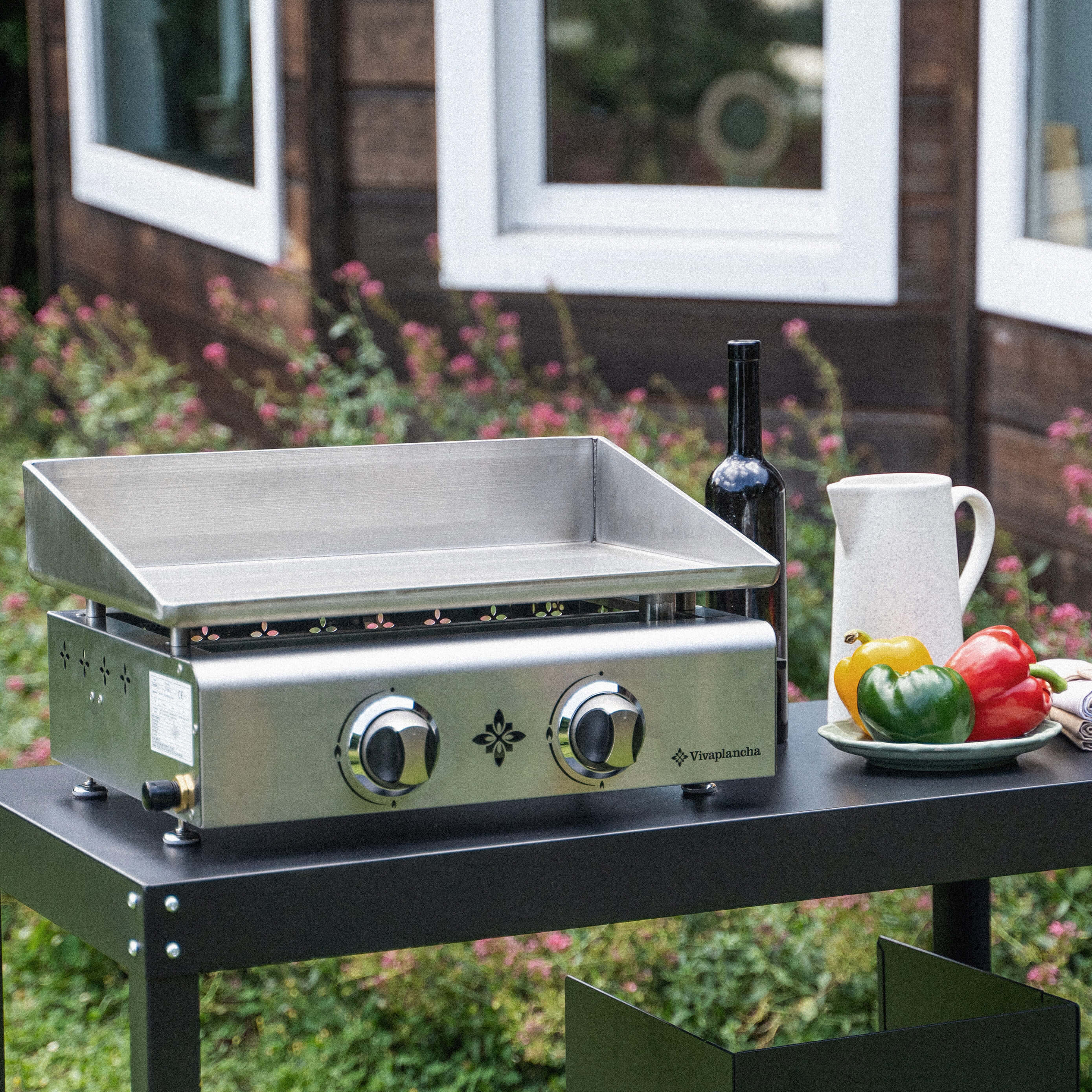 Barbecue à Gaz - Go-anywhere - Cuve Et Couvercle En Acier Émaillé