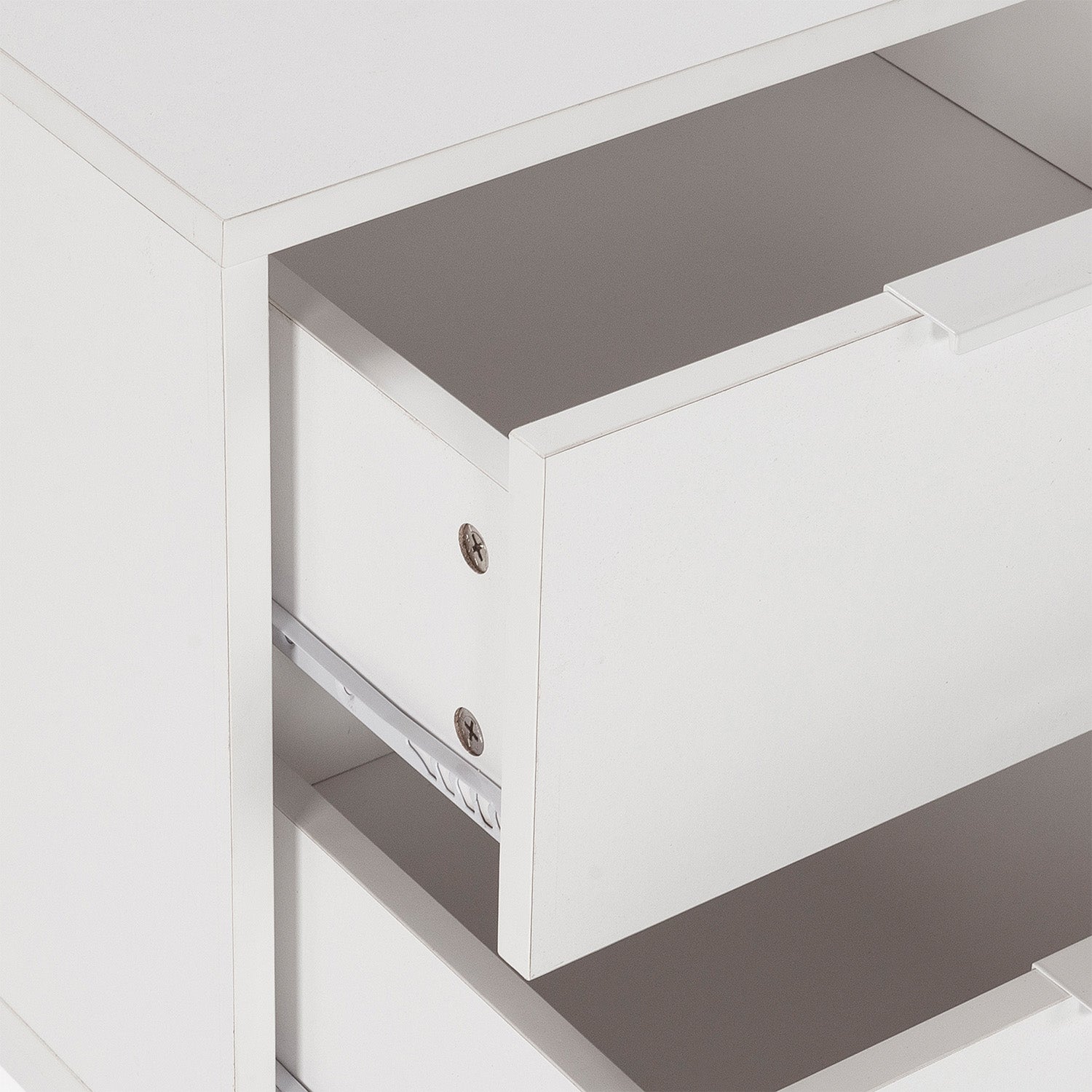 Mesita de noche Auri 2 cajones color Blanco - 6