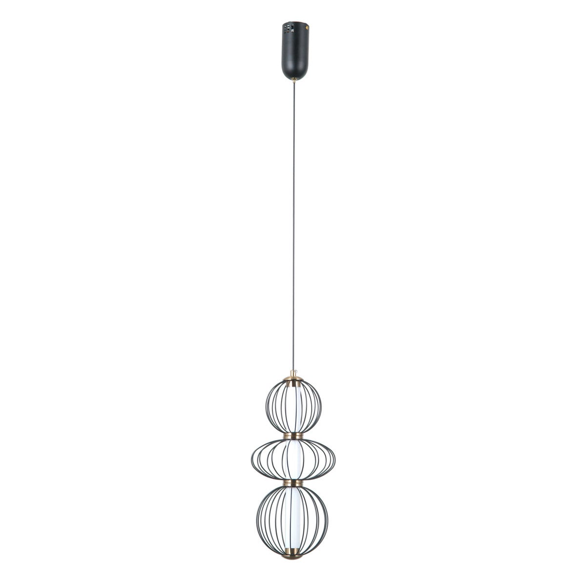 Lampa wisząca RABEL LED 10W Ciepła biel 713lm czarna matowa wym: 120 x 18 x 18 cm Italux