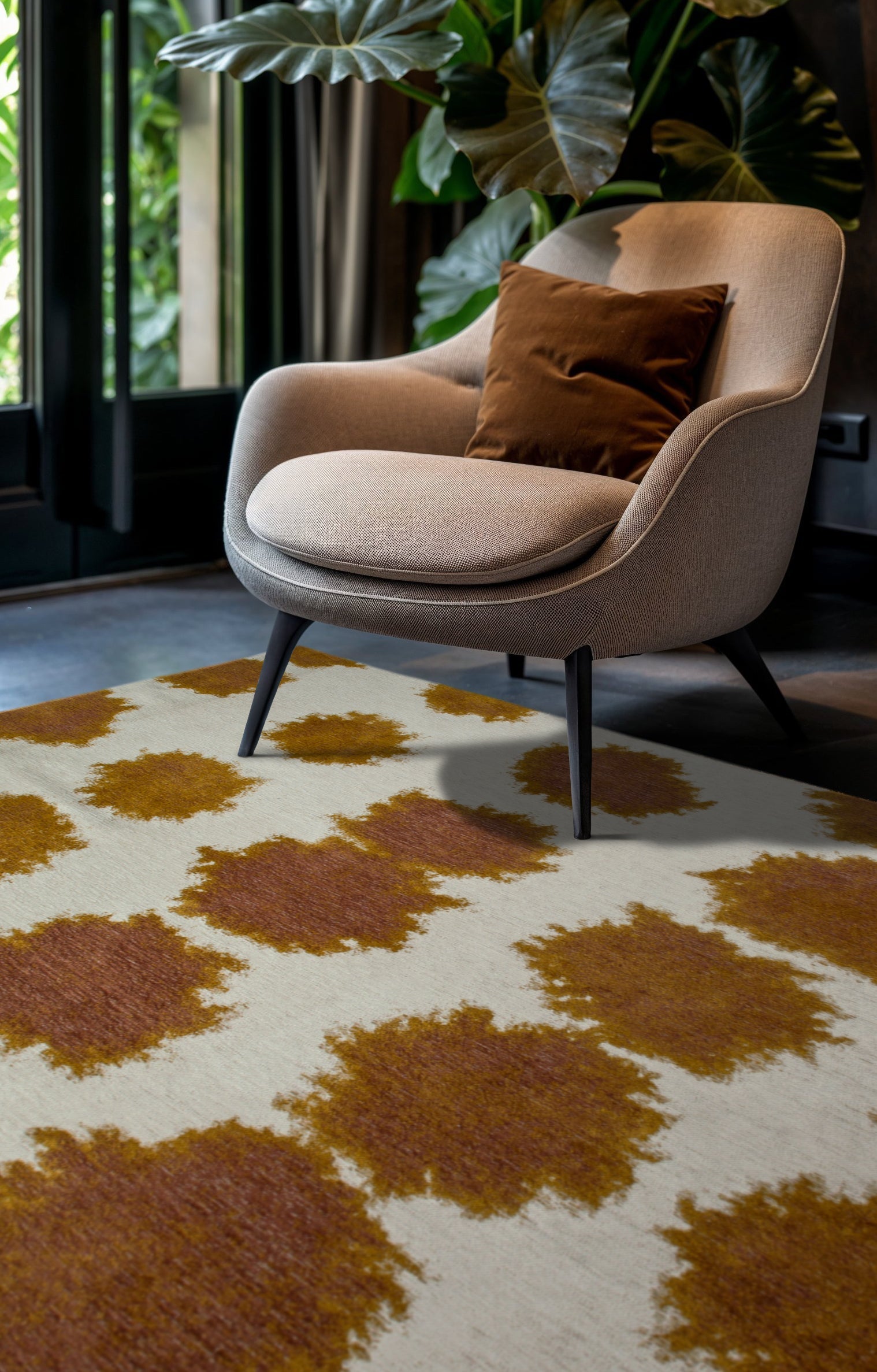 Tapis de salon moderne tissé plat BULLET 80x150 cm - 2