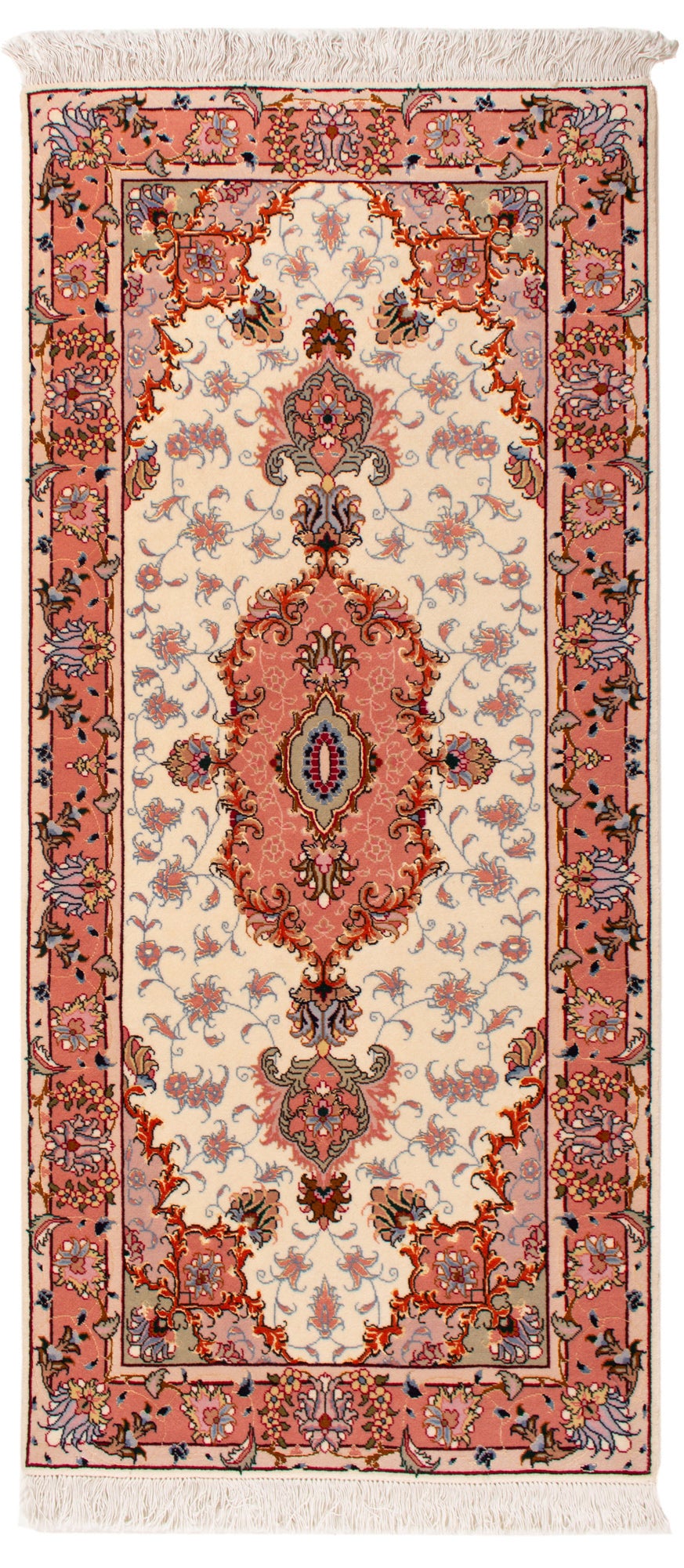 Alfombra persa tabriz 50raj | 159 x 72 cm | lana y seda | exclusiva