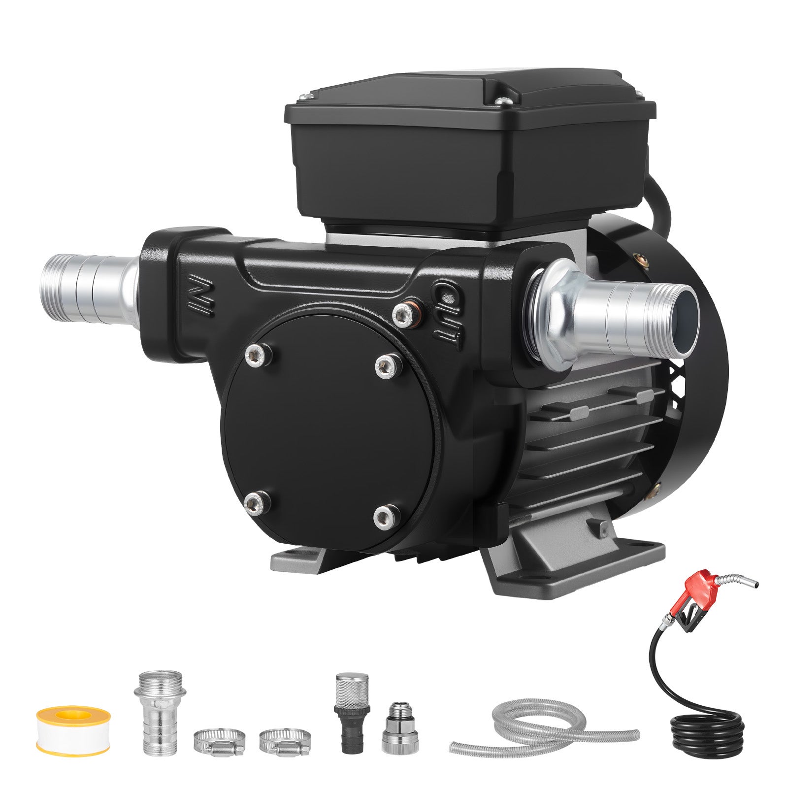 Pompe de transfer VEVOR de combustibil 230 V, 60 L/min, oprire automată, 2 conducte, înălțimea de evacuare 13,7 m, pentru motor diesel, kerosen
