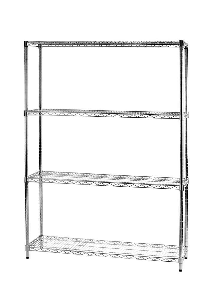 Étagère Salle De Bain IDIMEX MATIS 4 – 4 Tablettes – Métal Chromé – Moderne – 116 Cm
