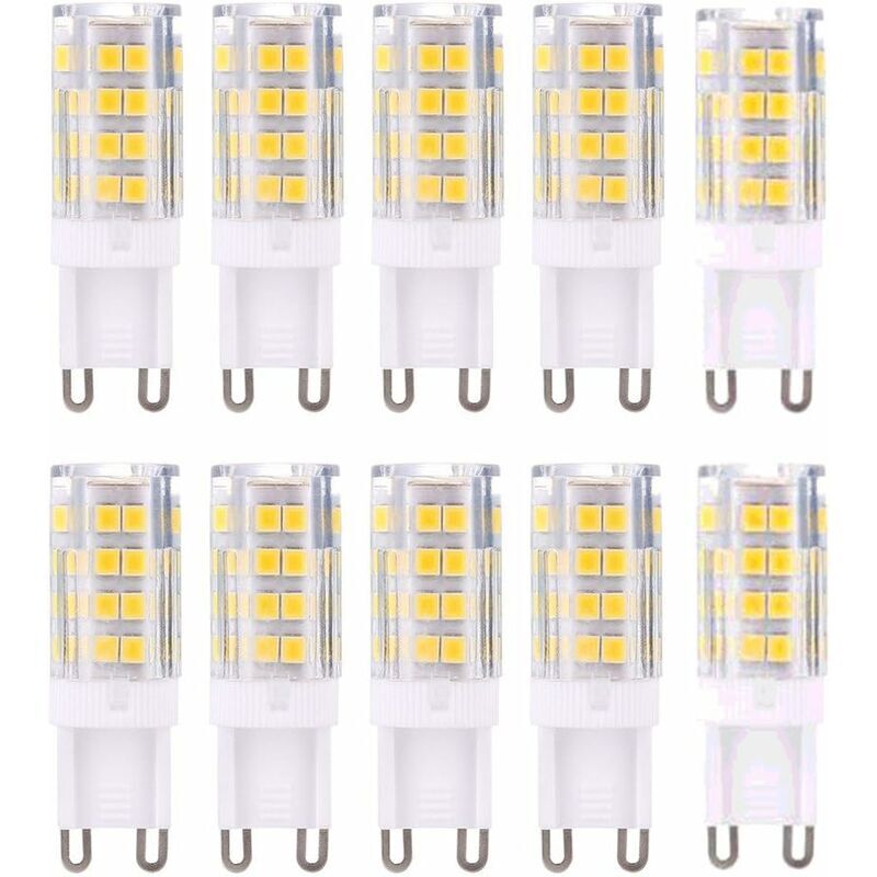 10pcs G9 LED Lampe Ampoules, Blanc Chaud 3000K 5W G9 LED Ampoule Lumiere équivalent aux ampoules halogènes de 40 W 420 lumens not dimmable - 6