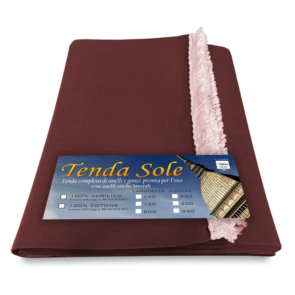 TENDA Sole da ESTERNO Giardino BALCONE UNITO MARRONE confezionata