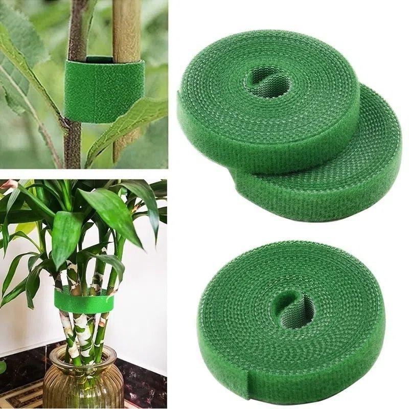 Lot de 4 sangles Velcro vertes de 25 mm x 2 mètres pour fixation de plantes - 3