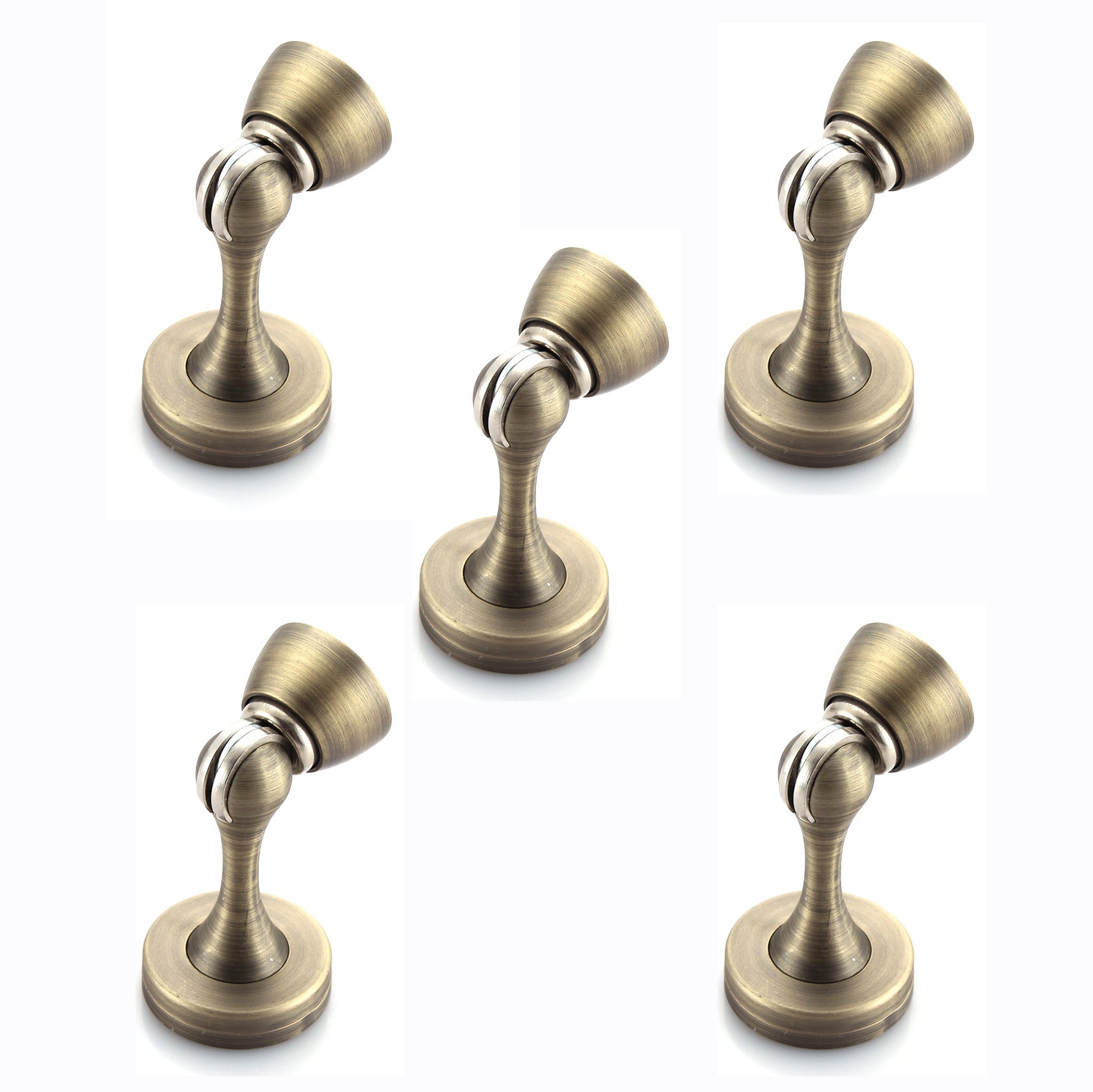 Lot De 1 Butoirs De Porte Magnétiques En Acier Inoxydable Avec Fermeture Douce Pour Porte Murale Robuste Or 93790340