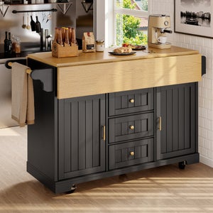Credenza Multiuso Con Piano Pieghevole E Ruote, Armadio Da Cucina E Soggiorno, Bianco Con Maniglie Argentate, 3 Scomparti