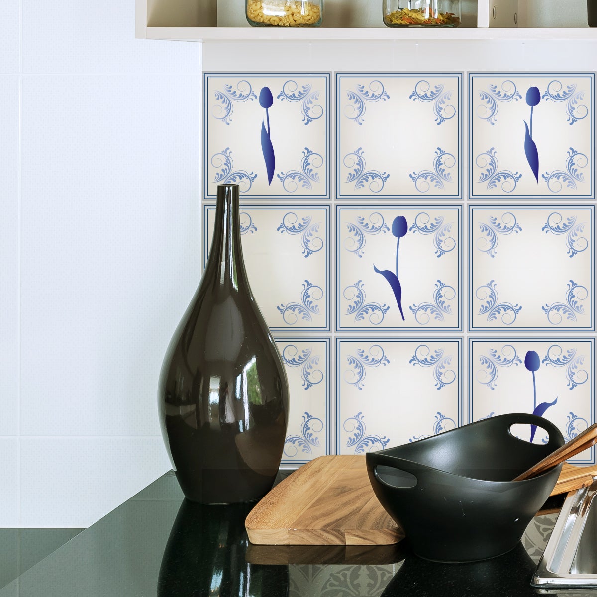 9 adesivo piastrelle delft Westland - Sticker adesivo - adesivi murali - 9stickers20x20cm - 3