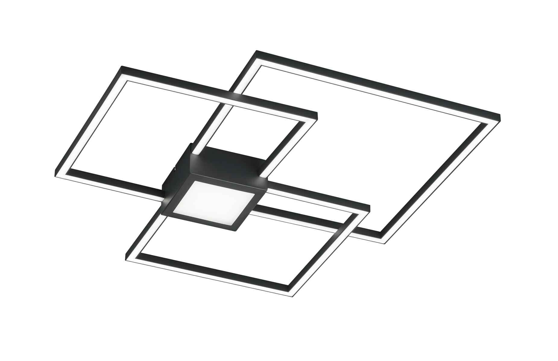 Lampa sufitowa LED HYDRA 38W Ciepła biel 4000lm metal antracytowo-biała wym:6,5x65,5x65,5cm IP20 Trio